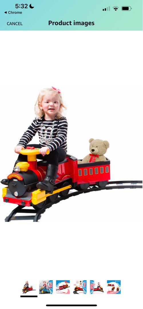 Rollplay Electric Train Ride On for Kids, Hobbies & Toys, Toys & Games