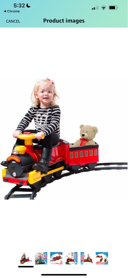 Rollplay Electric Train Ride On for Kids, Hobbies & Toys, Toys & Games
