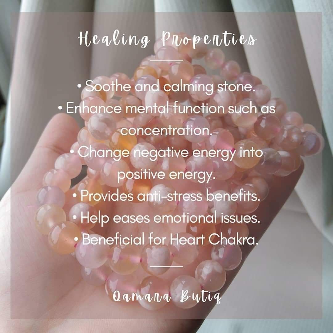 Sakura Agate Bracelet