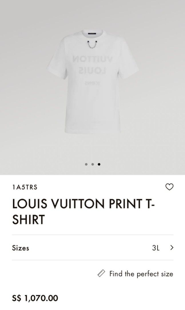 LouisVuitton 2022 new cotton Tshirt Mens Fashion Tops  Sets Tshirts   Polo Shirts on Carousell