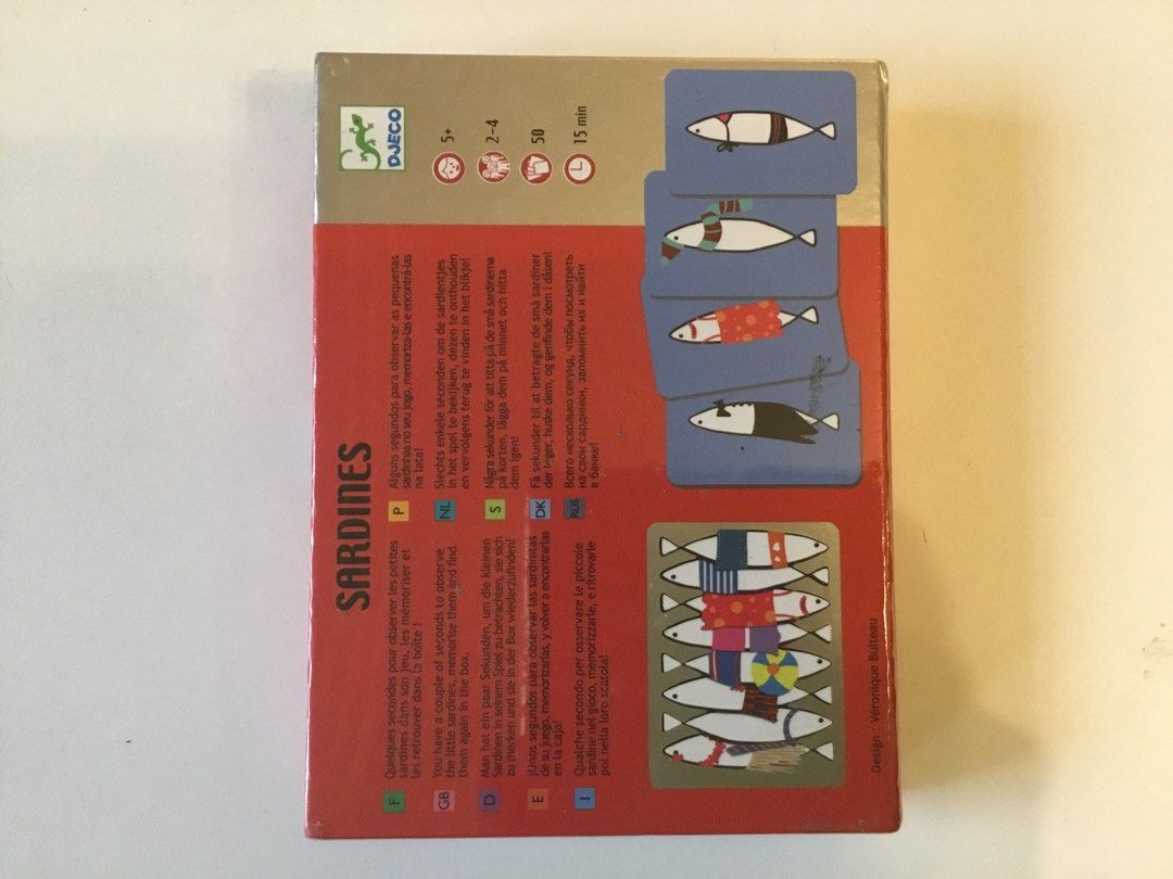 Sardines card game for kids, Hobbies & Toys, Toys & Games on Carousell