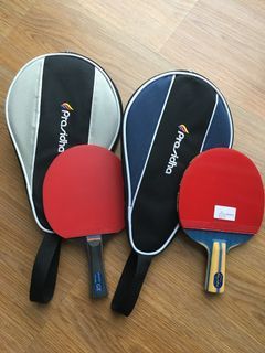 Set of two Prasidha table tennis ping pong paddles