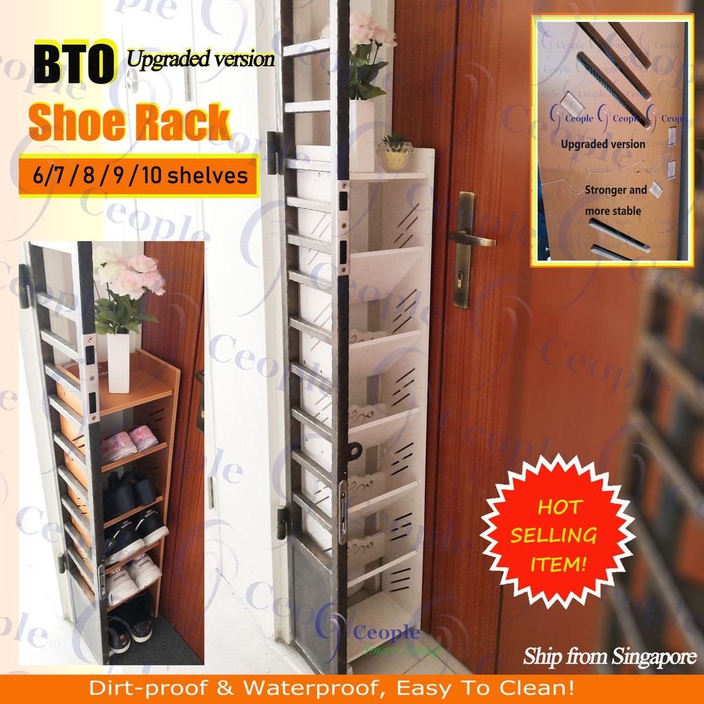 Shoe rack/Shoe shoe rack/Furniture/ White shoes rack/BTO