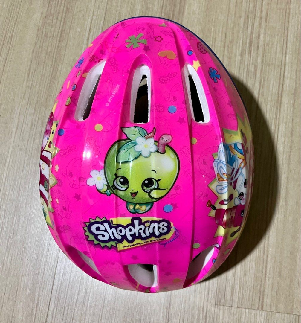 Shopkins Scooter Bikes Skates Safety Helmet With Collectables Kids Protection
