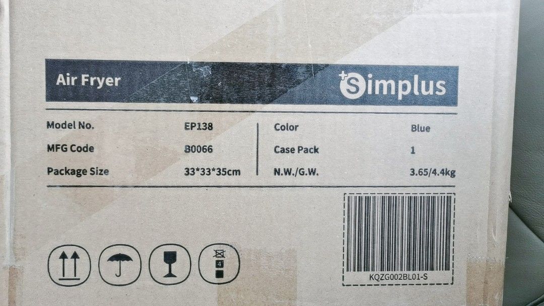 Simplus+ Airfryer, TV & Home Appliances, Kitchen Appliances, Fryers on ...