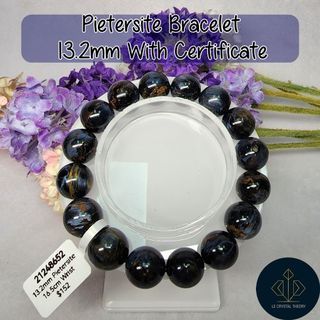[Singapore In-Stock] 13.2mm Pietersite Bracelet with Certificate 彼得石手串21248652