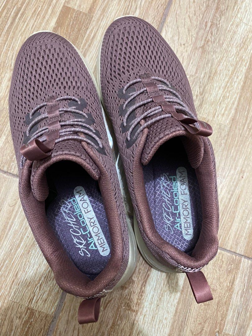 Skechers air cooled memory foam brown hotsell