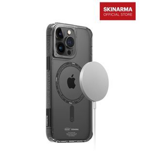 SKINARMA Mag-Charge iPhone 14 Pro casing cover in Smoke Black