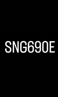 SNG 690E Carplate number
