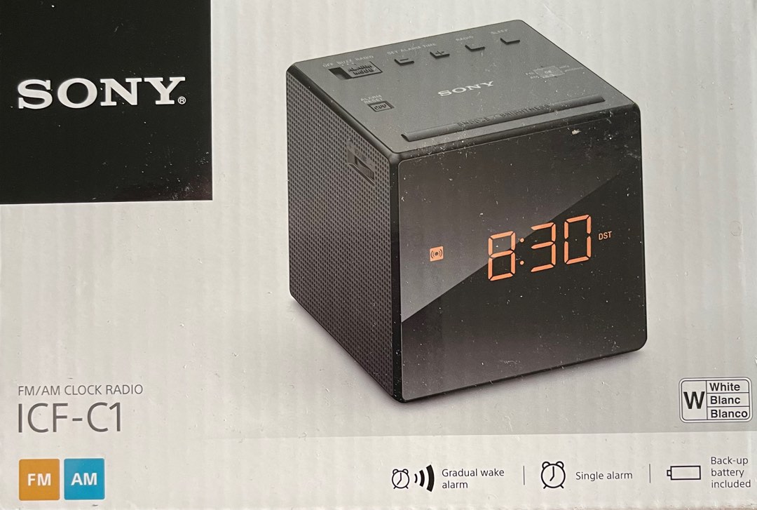 Sony ICF-C1 FM/AM Alarm Clock Radio, Furniture & Home Living, Home Decor,  Clocks on Carousell