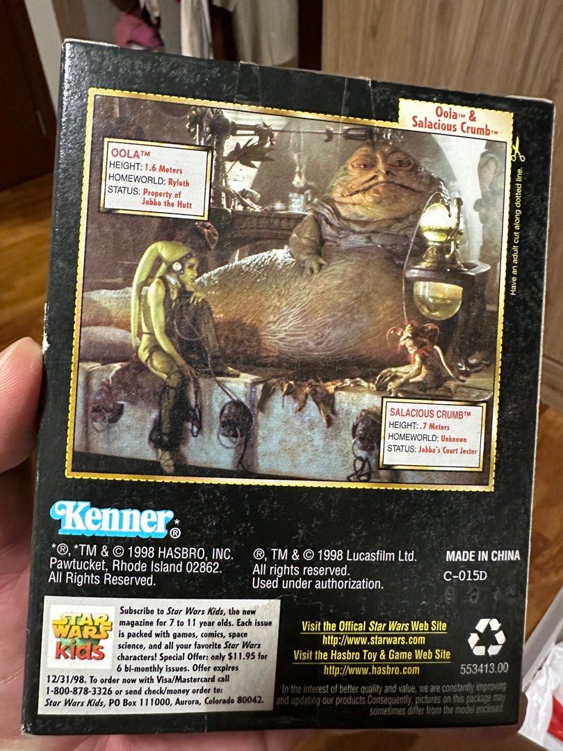 Star Wars Oola and Salacious Crumb from Power of the Force series 3.75 ...