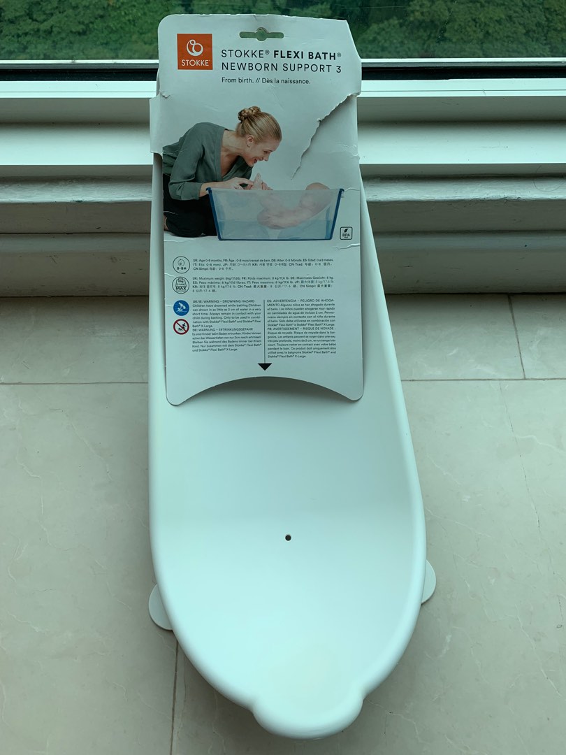 Stokke Flexi Bath Newborn Insert Baby Bath Tub, Babies & Kids, Bathing ...