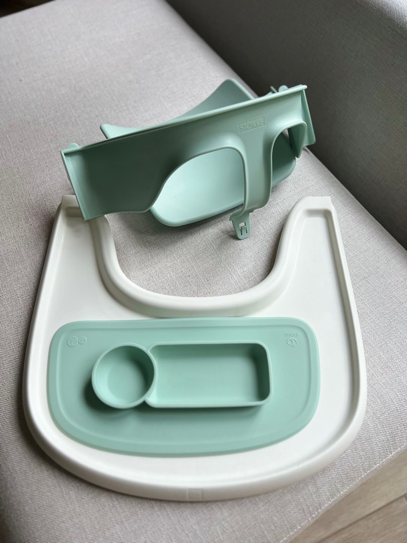 Stokke Tripp Trapp Baby Set + Tray + EZPZ silicon mat, Babies & Kids