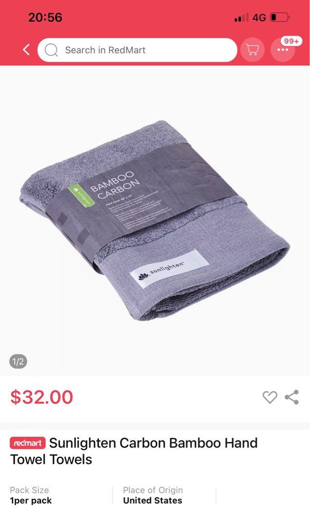 Bamboo carbon outlet towels for sauna