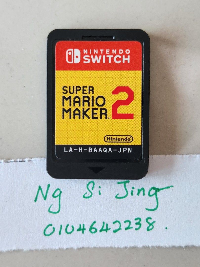 Super mario maker outlet 2 game card