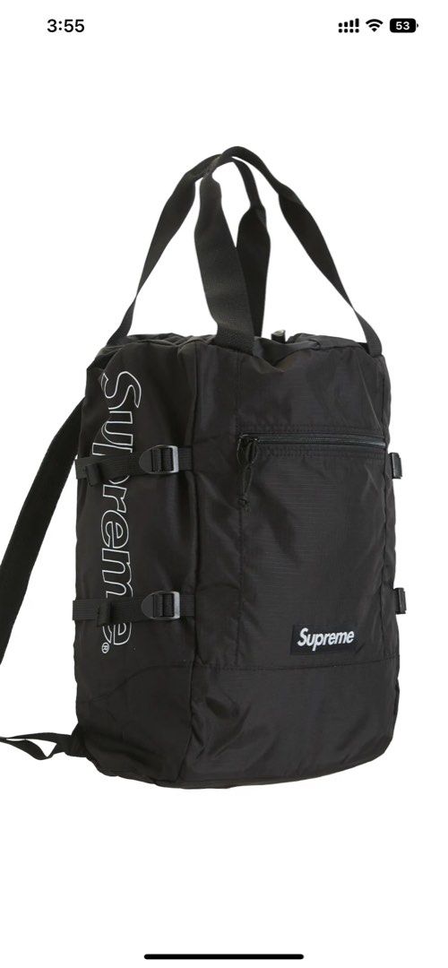 Authentic Supreme Tote Backpack SS19, Men's Fashion, Bags, Backpacks on