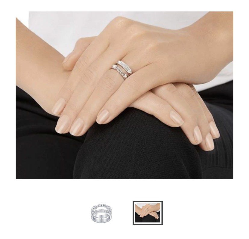 Swarovski Fiction Ring Brand New with Box Size 58 8 Carousell