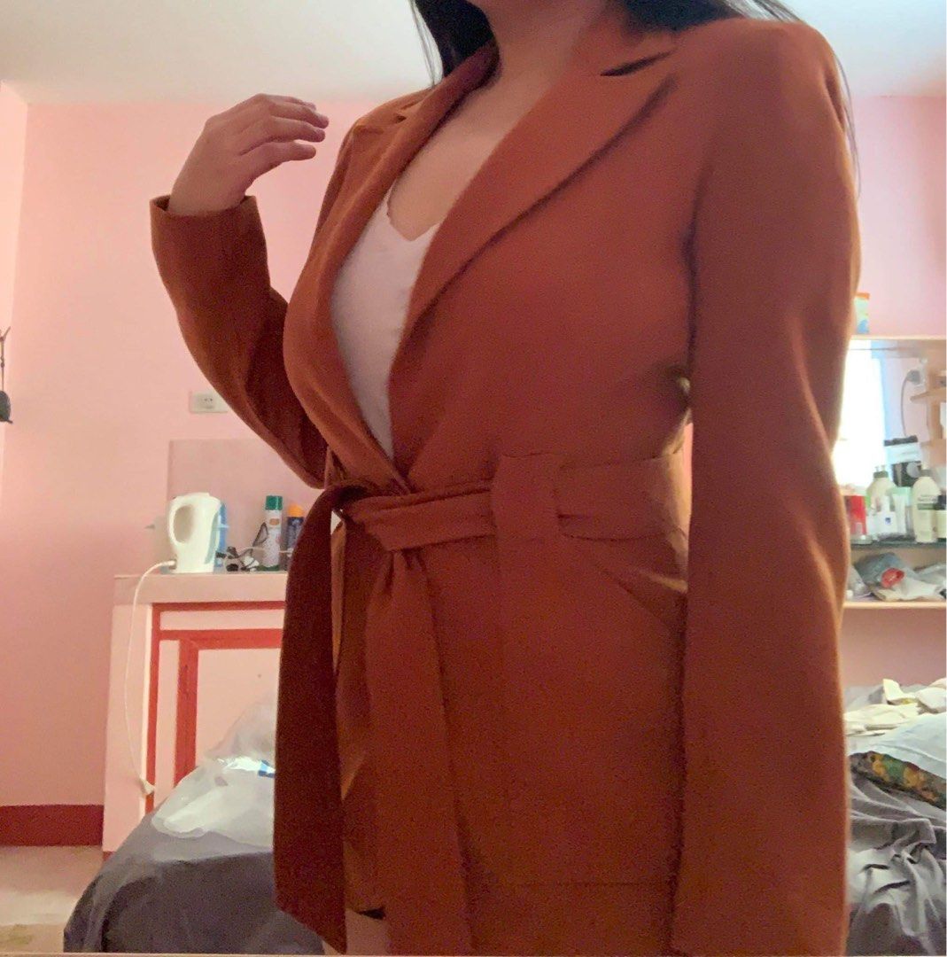 Topshop belted blazer
