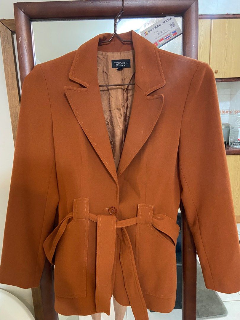 Topshop belted blazer