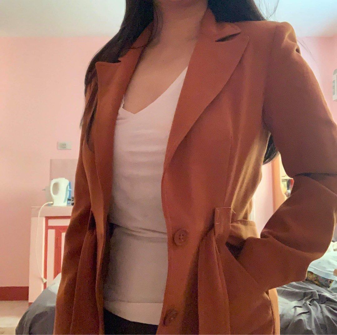 Topshop hot sale belted blazer