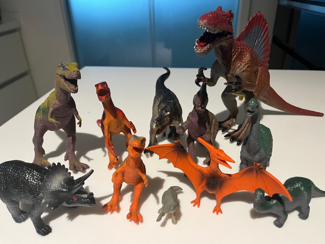 Toy Dinosaur collection 11 in total as per picture, Hobbies & Toys