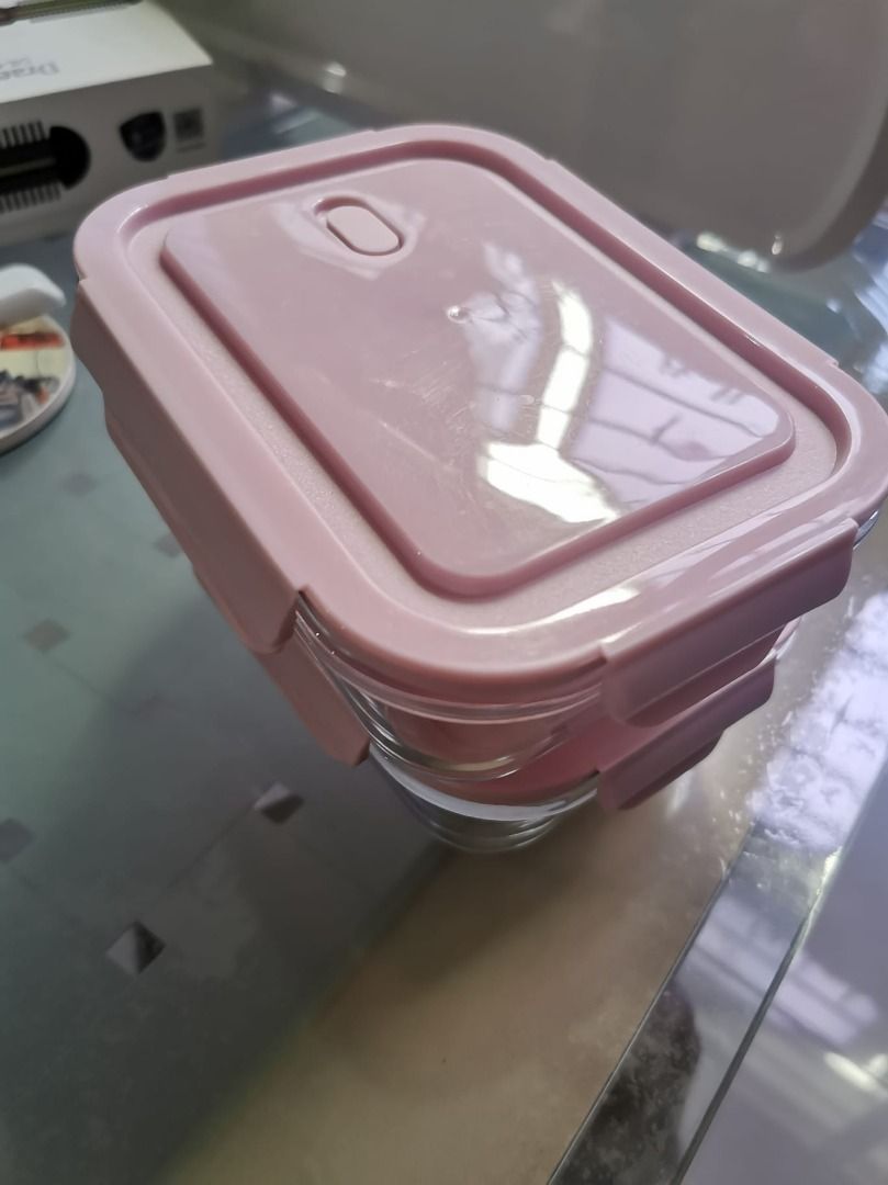 Tupperware Glass Food Container 680ml 5 each, Furniture & Home Living