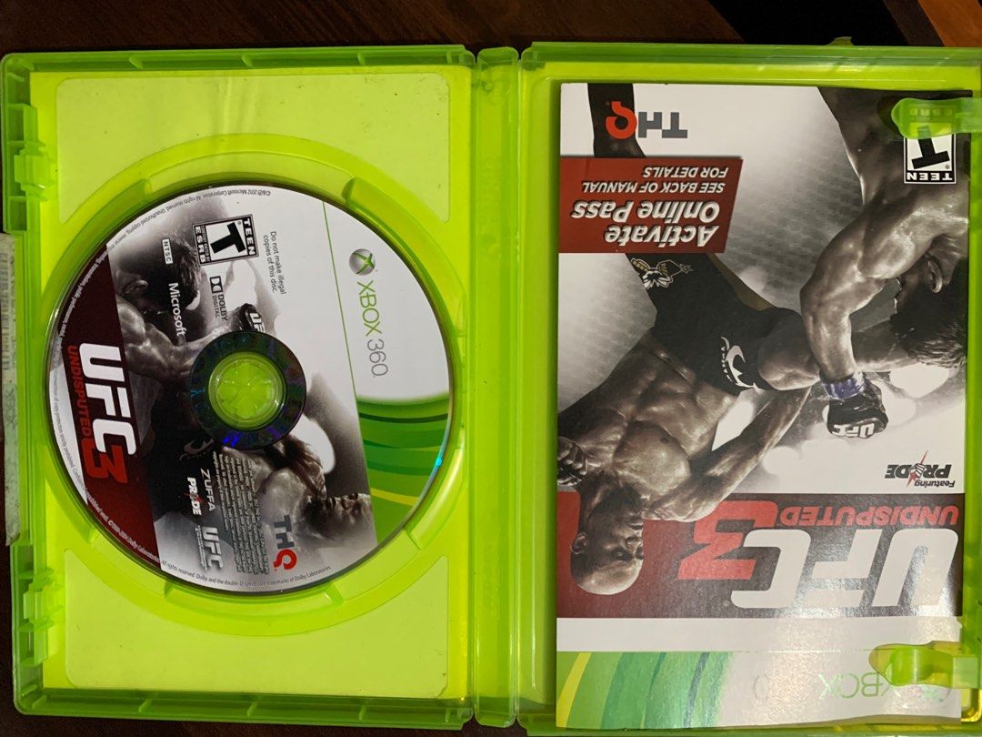 UFC 3 Undisputed XBox 360 NTSC, Video Gaming, Video Games, Xbox on ...