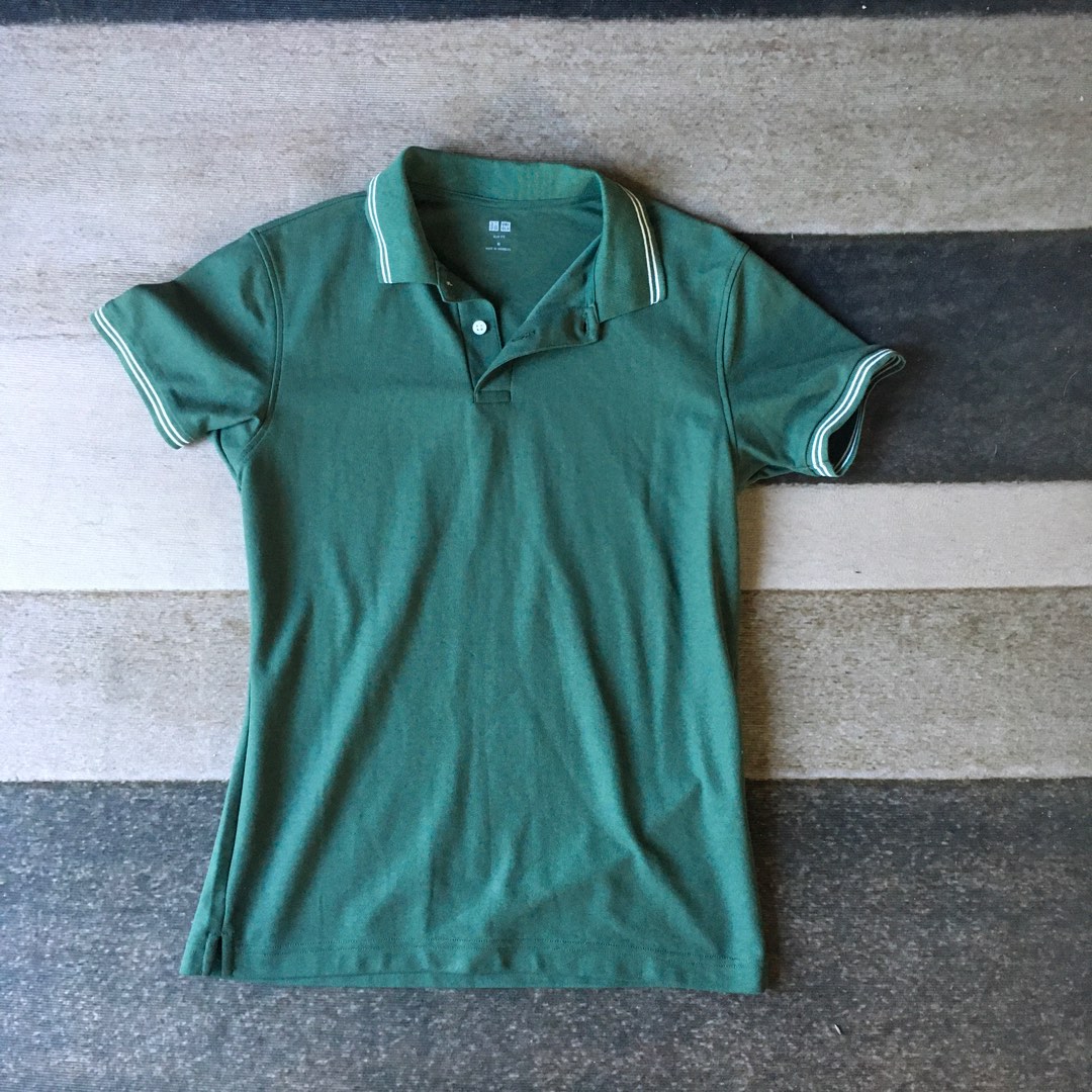 Uniqlo Green Polo Shirt Mens Fashion Tops  Sets Tshirts  Polo Shirts  on Carousell