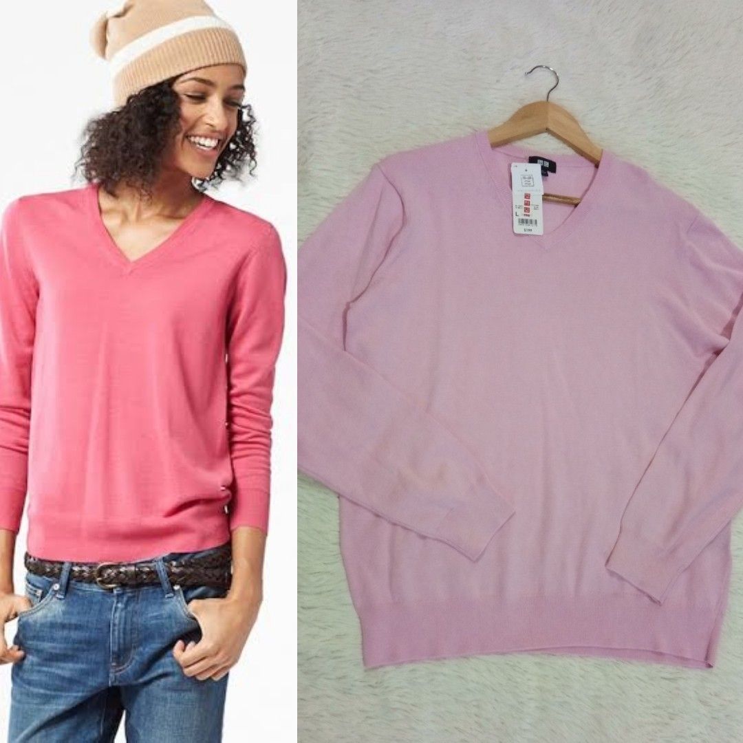 Uniqlo pink jumper outlet