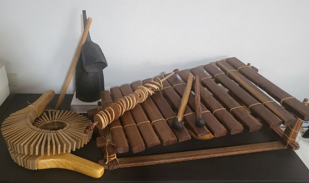 Unique Ethnic Percussion Instruments Kokiriko, Gankogui, African