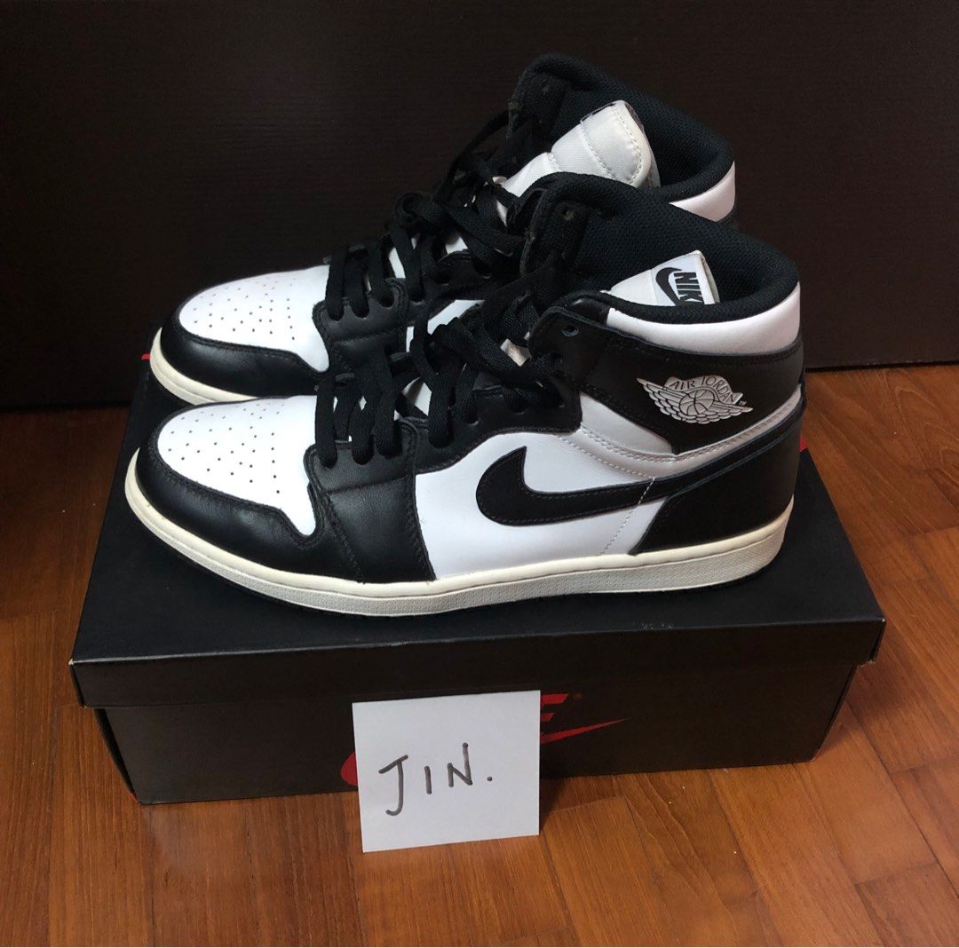 2014 US 11 Nike Air Jordan 1 Hi Black White 2014