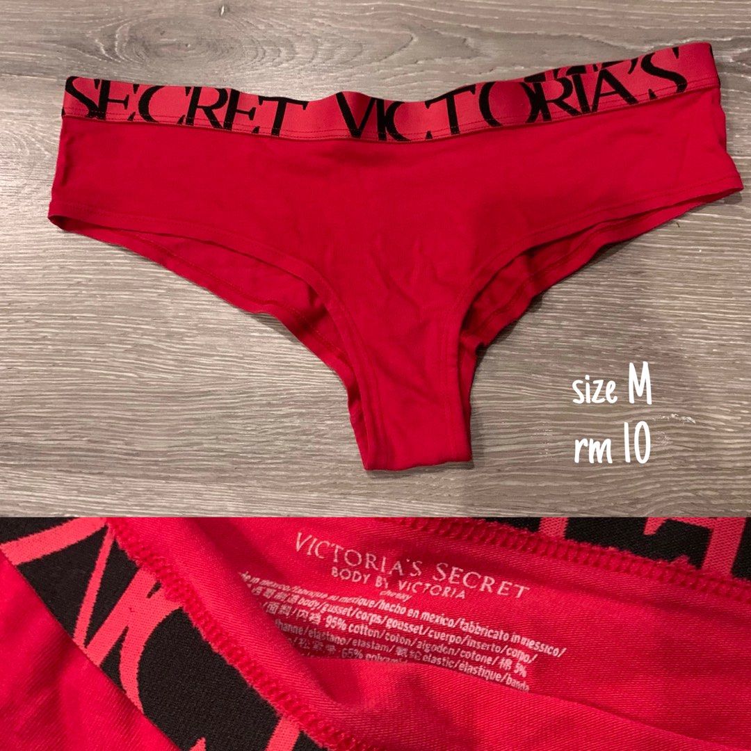Victoria's Secret Panty Panties Thong Forever 21 Lace Black Grey Red Maroon  Marroon, Women's Fashion, New Undergarments & Loungewear on Carousell