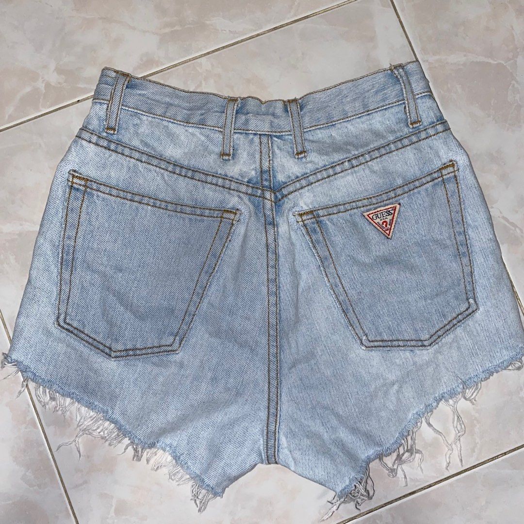 vintage guess jean shorts