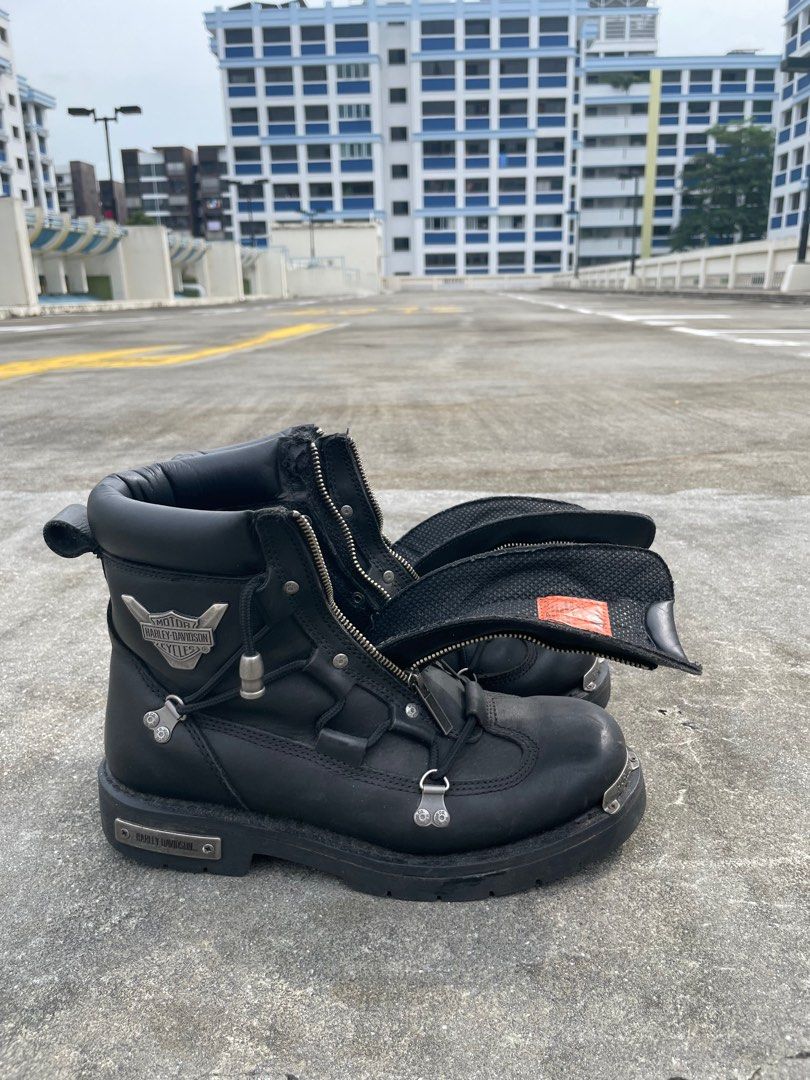 Vintage Harley Davidson Biker Boots Men s Fashion Footwear