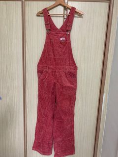 Vintage Pinkish Maroon Overalls