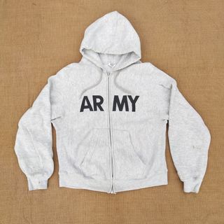 Vintage us army hoodie reverse weave