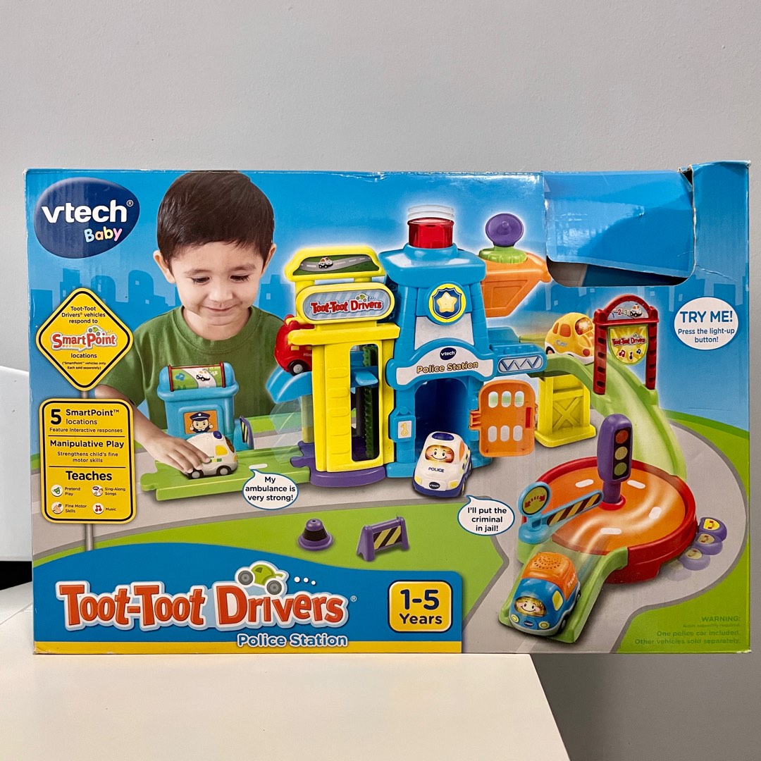 Vtech Police Station Toot toot Drivers Go Go Smart Wheels, Hobbies