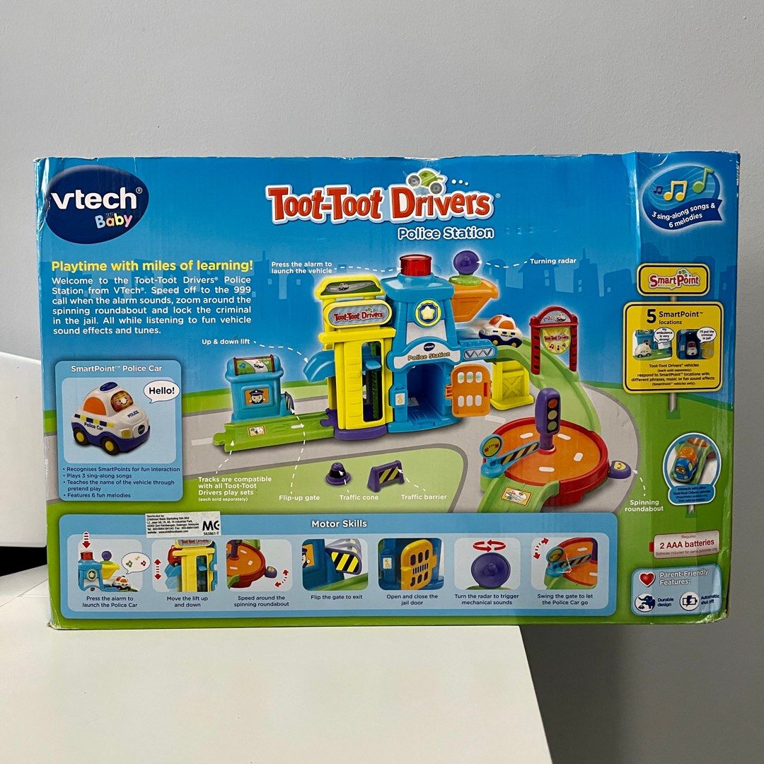 Vtech Police Station Toot toot Drivers Go Go Smart Wheels, Hobbies
