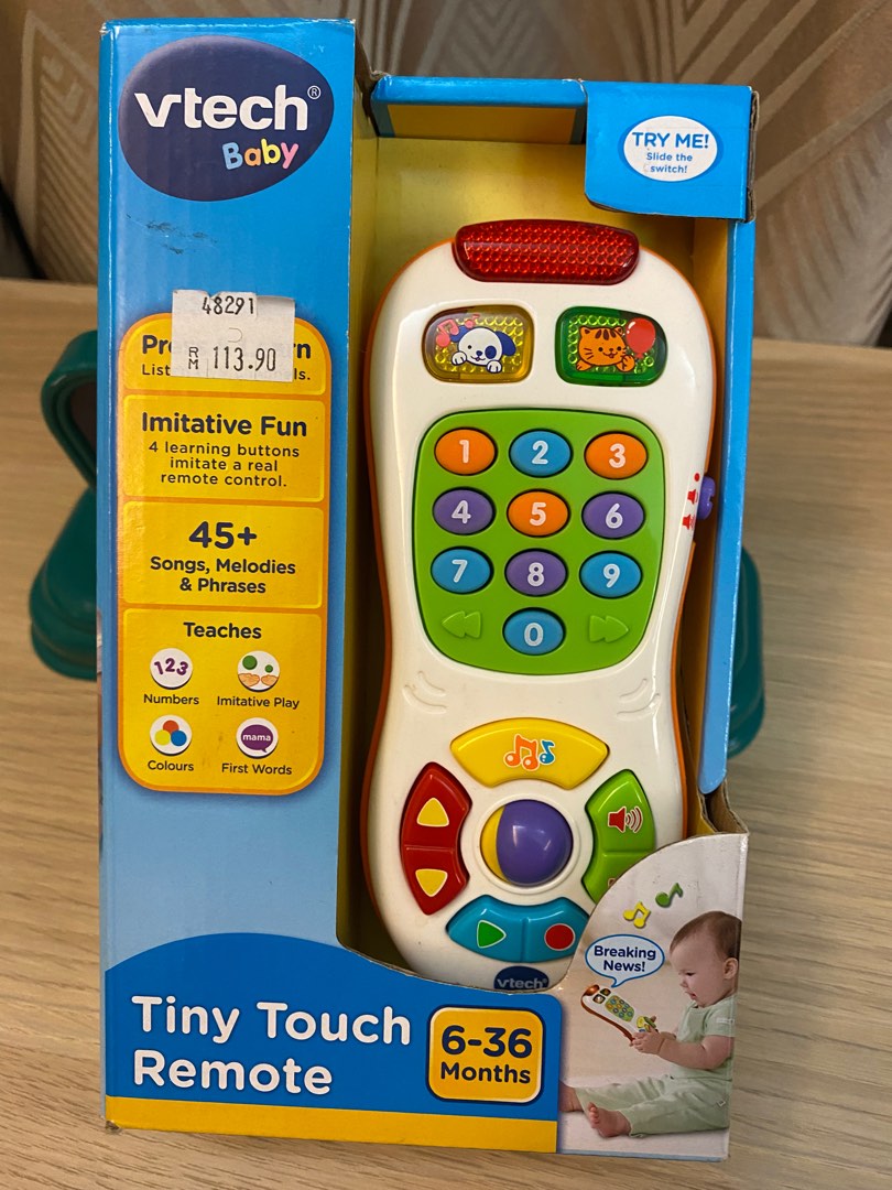 VTech Tiny Touch Remote Control toy for baby toddler kids 6 36