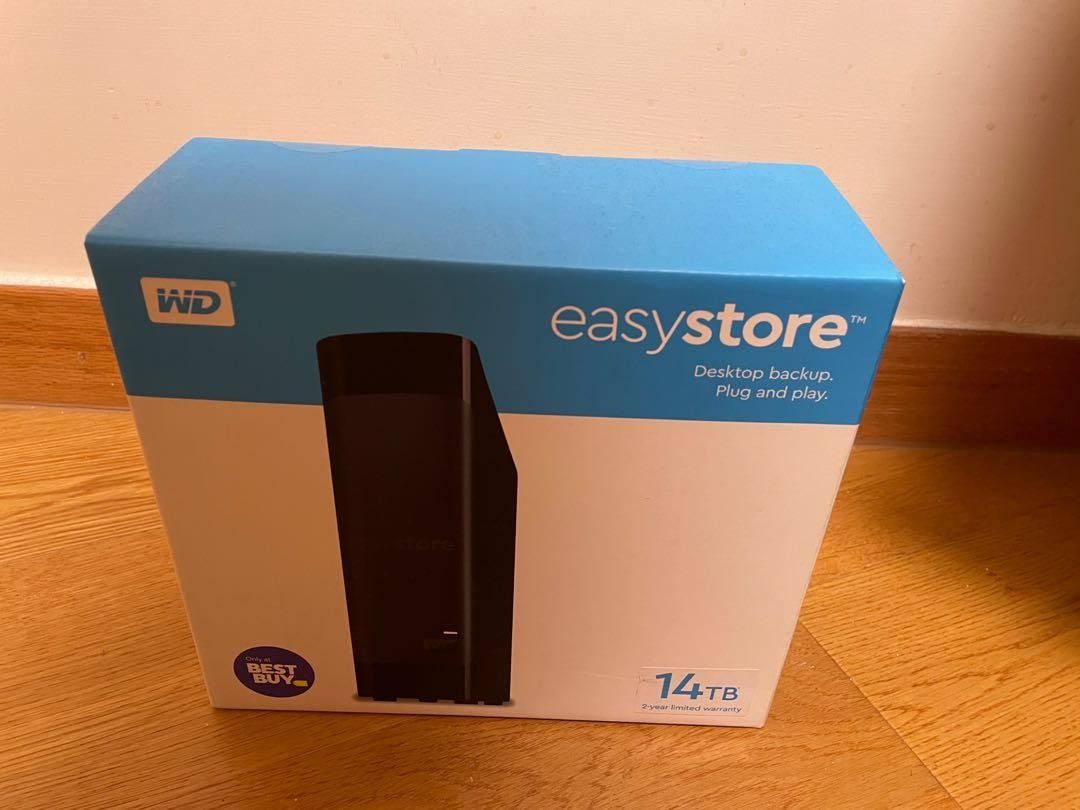WD easystore 14TB Hard Disks HDD 硬盤全新, 電腦＆科技, 電腦周邊及配件, 硬碟及儲存器- Carousell