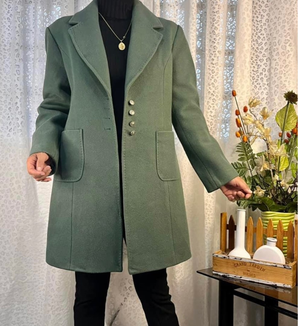 Wool Coat, Women's Fashion, Coats, Jackets and Outerwear on Carousell