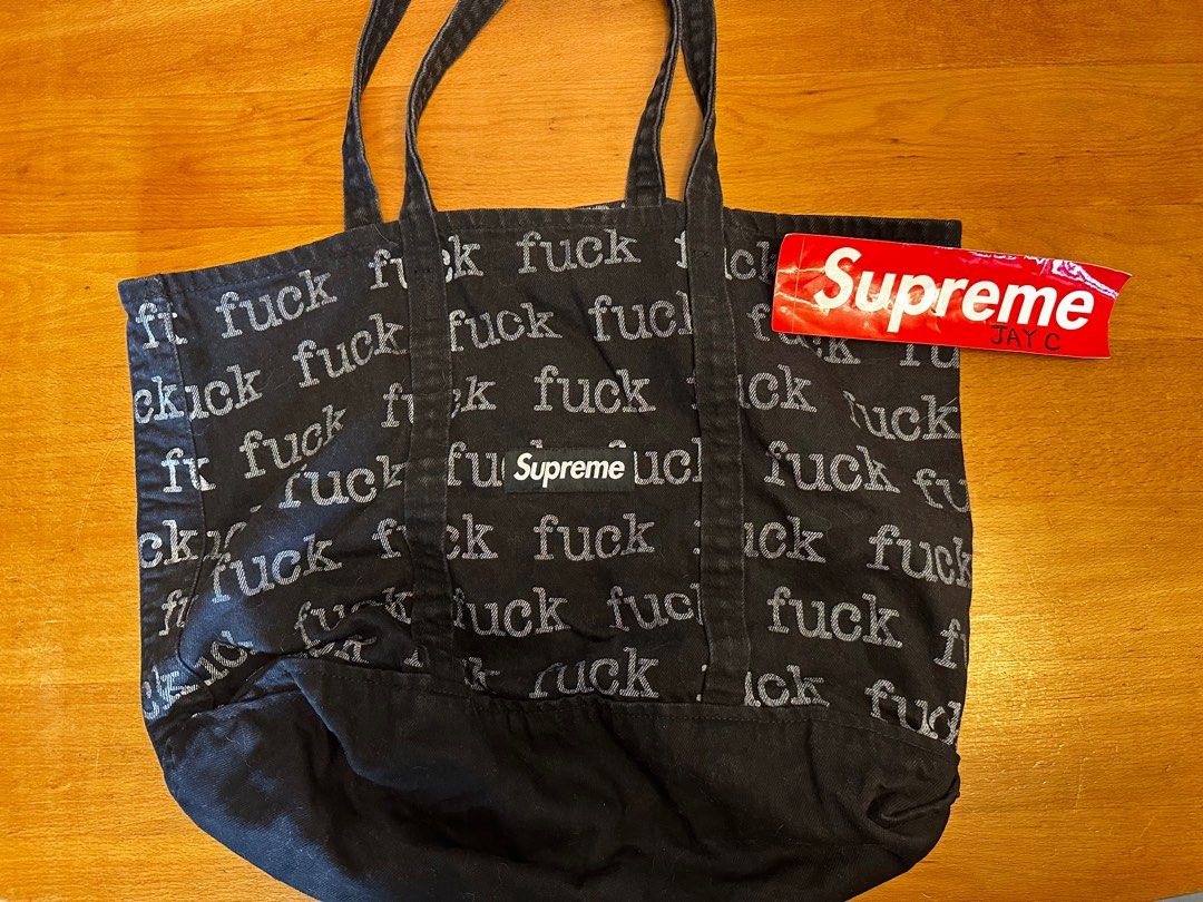 定番通販】 Supreme - 13SS SUPREME Fuck design Denim Tote bagの通販