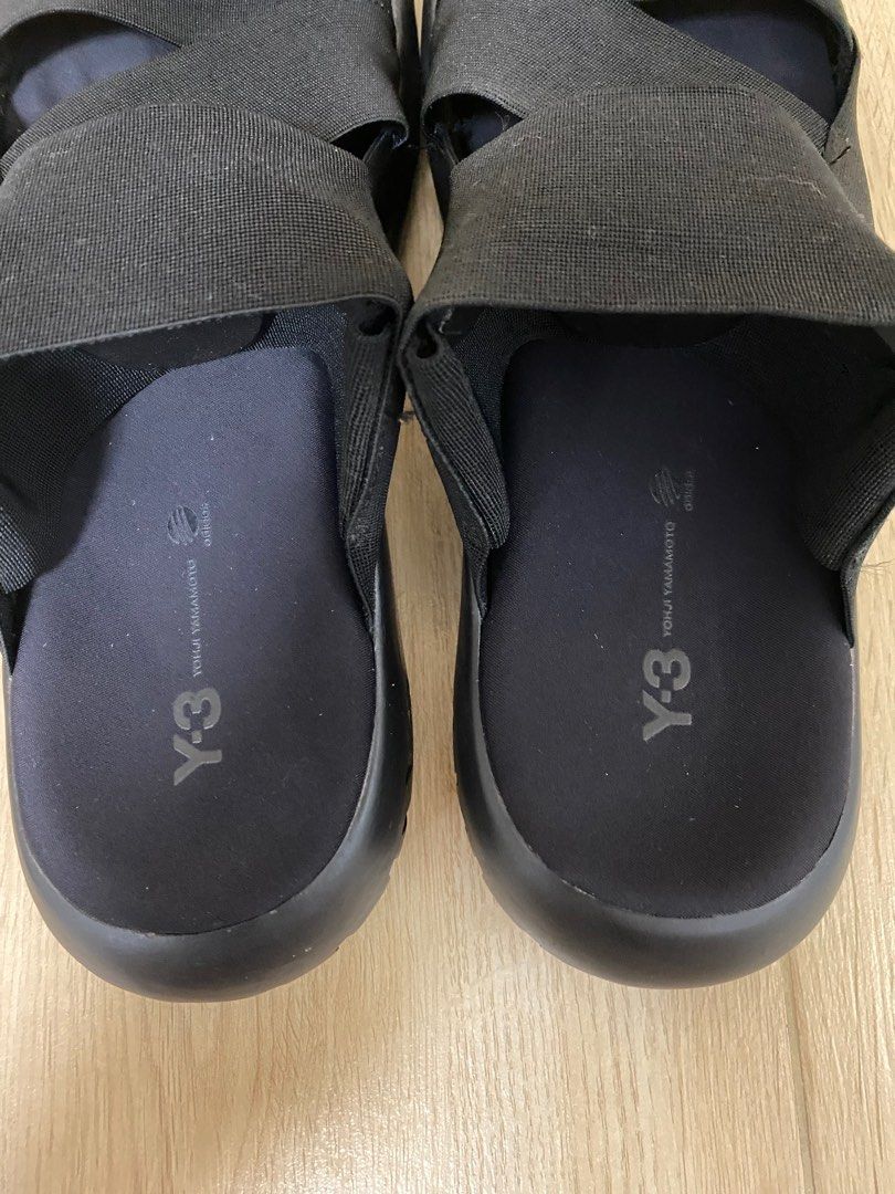 Y3, Y-3 Qasa sandals, black, US9.5, Uk9, EU43, 男裝, 鞋, 波鞋