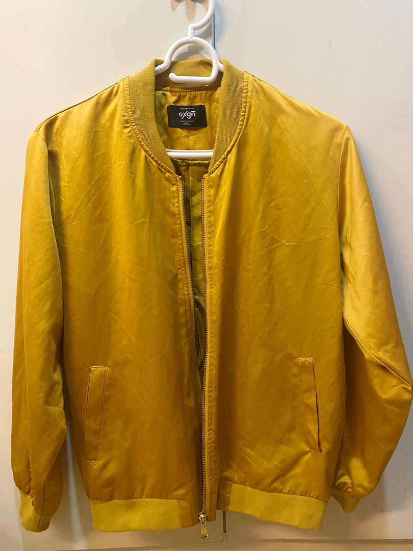 YELLOW BOMBER JACKET, Women's Fashion, Coats, Jackets and Outerwear on