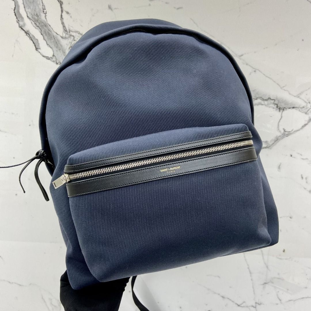 YVES SAINT LAURENT 326865 BLUE HUNTING BACKPACK 227032062 EK