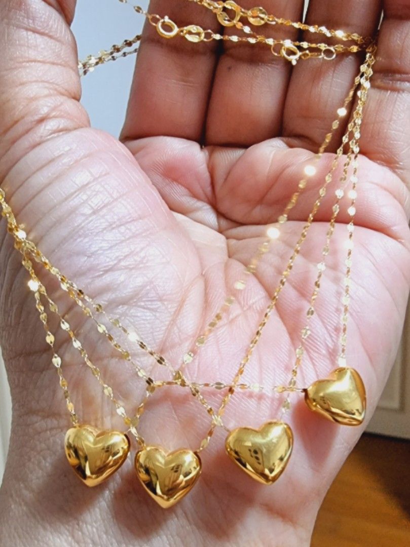 24K Gold Plated Heart Necklace – Kate McEnroe New York