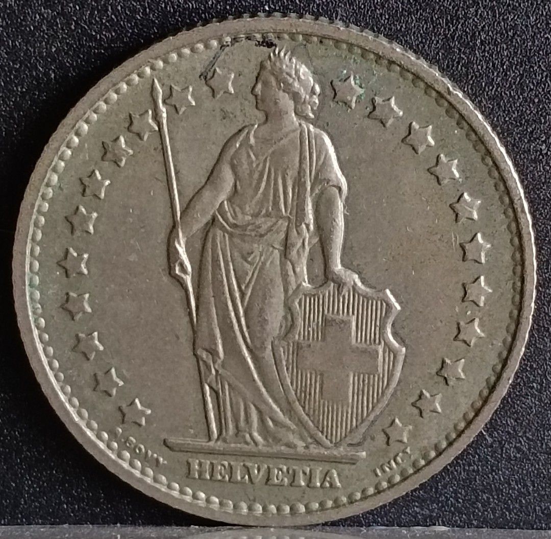 1968年瑞士1法郎, 興趣及遊戲, 收藏品及紀念品, 錢幣- Carousell