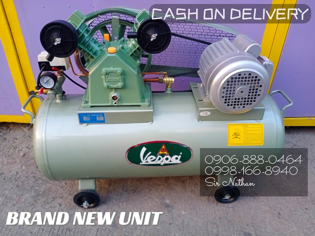 1 HP VESPA Original Taiwan Made Air Compressor, Commercial & Industrial ...