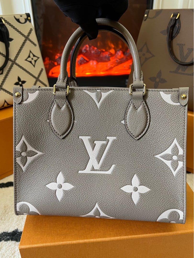 Louis Vuitton OntheGo PM Bag Dove/Cream Small S 16 M45779 NEW! SOLD OUT