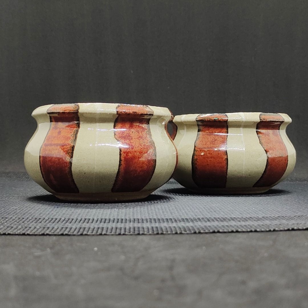 2pcs Stoneware Mini Pots (Category: Coffee & Tea Tableware) located in Cabuyao City. Submitted by mamezaraph (Listing ID 1199649281, Image 2). Description: 🌷 2pc set stoneware Mini pots 🌷 Can be used as a plant pot for cacti and succulents 🌷 We can drain holes if needed, just let us know via DM 🌷 10cm wide x 5.5cm tall 💖 Actual photo/s shown. Please manage your expectation. Check the photo/s for flaws if there are any. You may request additi